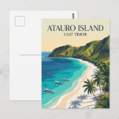 Atauro-Insel Osttimor Postkarte (Vorne/Hinten)