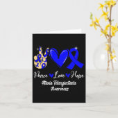 Ataxia Telangiectasia Bewusstsein Frieden Liebe Ho Karte (Gelbe Blume)