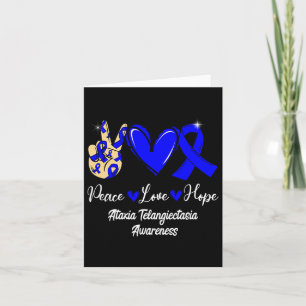 Ataxia Telangiectasia Bewusstsein Frieden Liebe Ho Karte