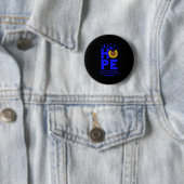Ataxia Telangiectasia Blue Hope Vintag Sunflower Button (Beispiel)