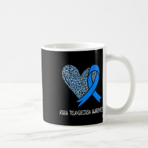 Ataxia-Telangiektasie-Bewusstsein Blaues Band  Kaffeetasse