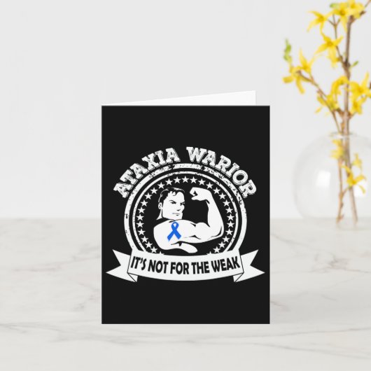 Ataxia Warrior Awareness Geschenk Karte (Gelbe Blume)