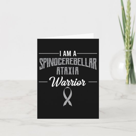 Ataxia Warrior Awareness Ribbon Sca Patient Karte (Vorderseite)
