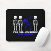 Ataxia Warrior Blue Ribbon Awareness disease hallo Mousepad (Mit Mouse)