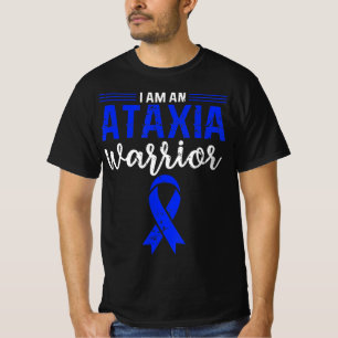 Ataxia Warrior Blue Ribbon beeinträchtigte Koordin T-Shirt