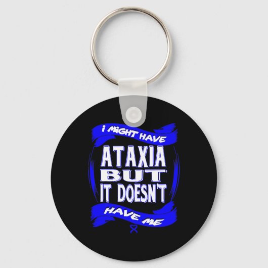 Ataxie-Bewusstsein 4  Schlüsselanhänger (Vorderseite)