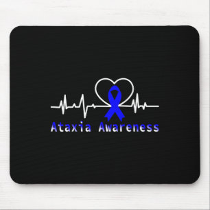 Ataxie-Bewusstsein Heartbeat Warrior-Unterstützung Mousepad