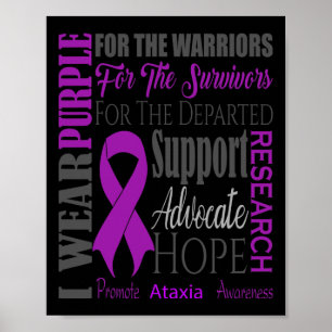 Ataxie neurologische Krankheit Awareness für Krieg Poster