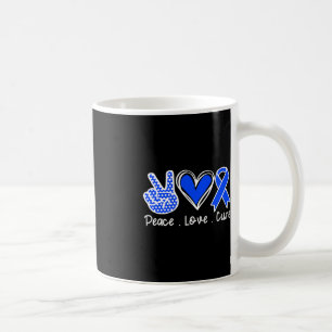 Ataxie Sensibilisierungsmonat Blue Ribbon Peace Li Kaffeetasse