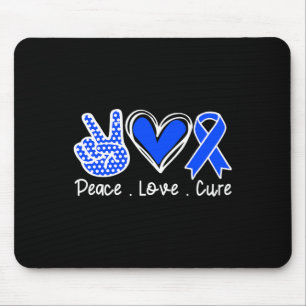 Ataxie Sensibilisierungsmonat Blue Ribbon Peace Li Mousepad