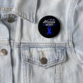 Ataxii Warrior Blue Ribbon Awareness Button (Beispiel)