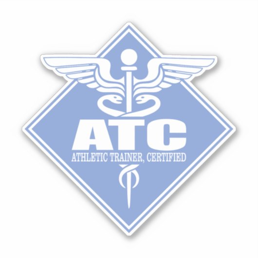 ATC (Athletic Trainer Certified) Diamant Aufkleber (Vorderseite)