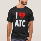 ATC Liebe Flugverkehrsleiter Life Radar Techni T-Shirt (Vorderseite)