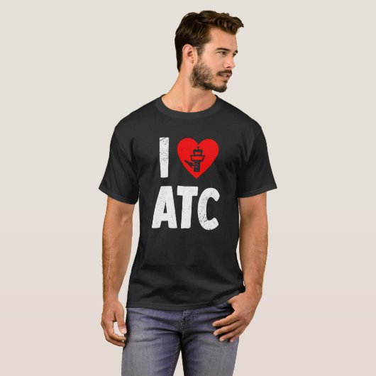 ATC Liebe Flugverkehrsleiter Life Radar Techni T-Shirt (Vorne ganz)