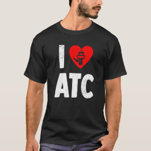 ATC Liebe Flugverkehrsleiter Life Radar Techni T-Shirt