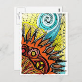 ATC-Sonne Postkarte (Vorne/Hinten)