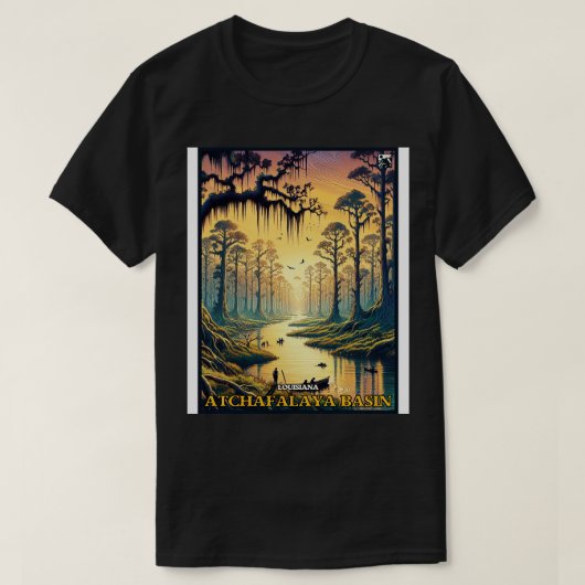 Atchafalaya Basin Louisiana TShirt (Design vorne)