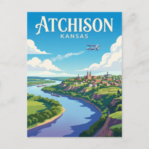 Atchison Kansas Postkarte