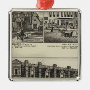 Atchison, Kansas Silbernes Ornament