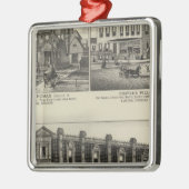 Atchison, Kansas Silbernes Ornament (Links)