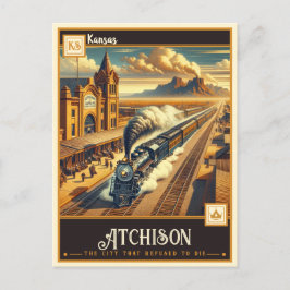 Atchison, Kansas | VINTAG Postkarte