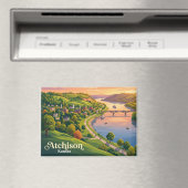 Atchison Riverfront Kansas Magnet (In Situ (Geschirrspüler))