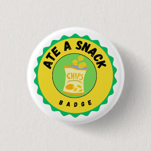 Ate a Snack Abzeichen Button