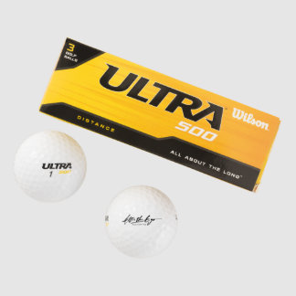 ATE Custom Wilson Ultra 500 Distance Golf Balls Golfball