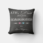 Ate, getrunken und Verheiratete IMITATE Kopfkehlki Kissen (Vorderseite)