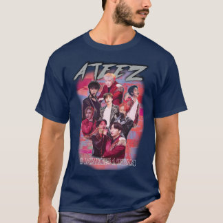 ATEEZ KPOP MERCH OLD RETRO KNOCK AUS INSPIRIERT ME T-Shirt