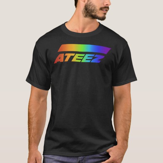 Ateez Rainbow Logo Classic T - Shirt (Vorderseite)