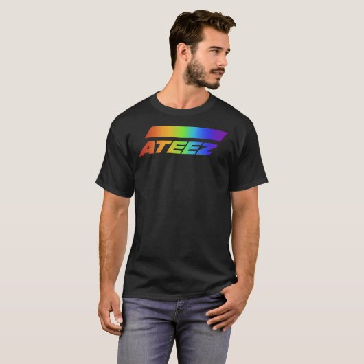 Ateez Rainbow Logo Classic T - Shirt (Vorne ganz)