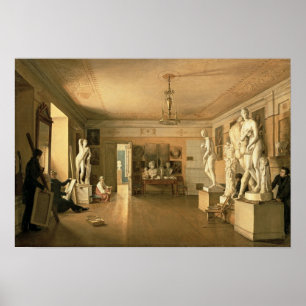 Atelier des Künstlers Alexey Venetsianov 1827 Poster