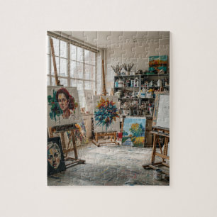 Atelier des Künstlers Puzzle