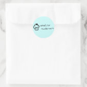 Atelierlogo Rundkleber Runder Aufkleber (Tasche)