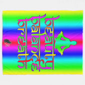 Atem Balance Schönheit Regenbogen Absichten Fleecedecke (Vorderseite (Horizontal))