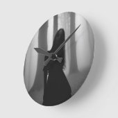 Atem des Ätherischen Hains Runde Wanduhr (Winkel)