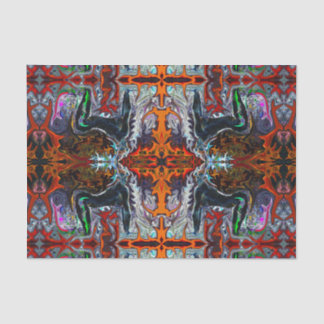 Atem des Feuer-Yoga-Musters im Rot durch Deprise Seidenpapier