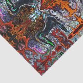 Atem des Feuer-Yoga-Musters im Rot durch Deprise Seidenpapier (Ausschnitt)