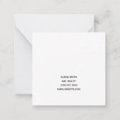 Atem des Fresh Air Real Anwesen Marketing Mitteilungskarte (Rückseite)