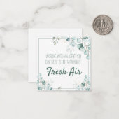 Atem des Fresh Air Real Anwesen Marketing Mitteilungskarte (Vorderseite/Rückseite Beispiel)