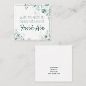 Atem des Fresh Air Real Anwesen Marketing Mitteilungskarte (Vorne/Hinten)