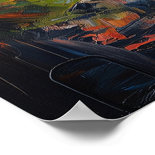 Atem des Gipfels - Freiheit im Licht und Farbe Poster (Ecke)