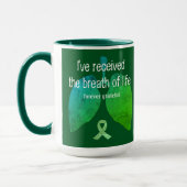 Atem des Lebens Lung Transplant Custom Coffee Tasse (Links)