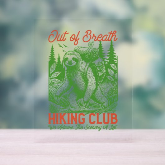 Atem Funny Funny Funny Fly Wandern Club Acrylschild (Neutral)