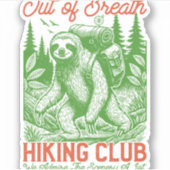 Atem Funny Funny Funny Fly Wandern Club Aufkleber (Vorderseite)