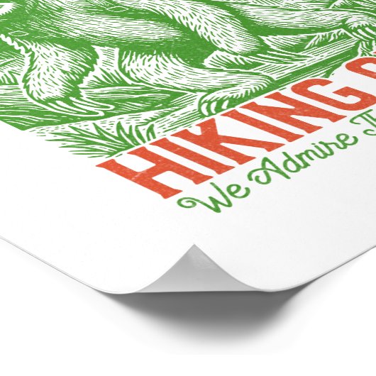 Atem Funny Funny Funny Fly Wandern Club Poster (Ecke)