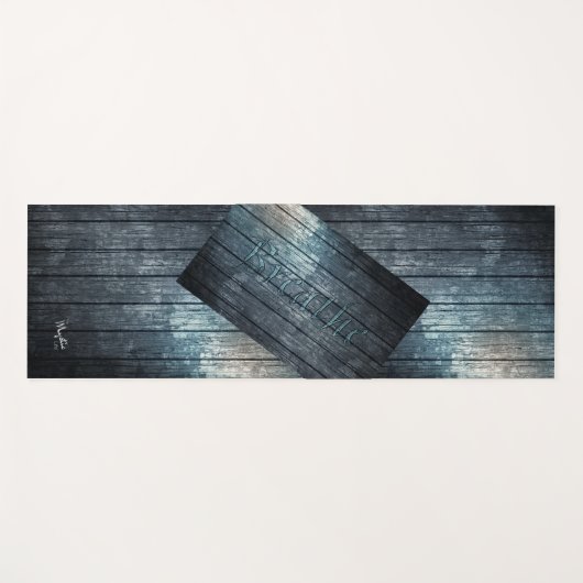 "Atem" (grau) Yogamatte (Vorderseite (Horizontal))