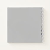 Atem Light Gray Notebook Notizblock (Rückseite)