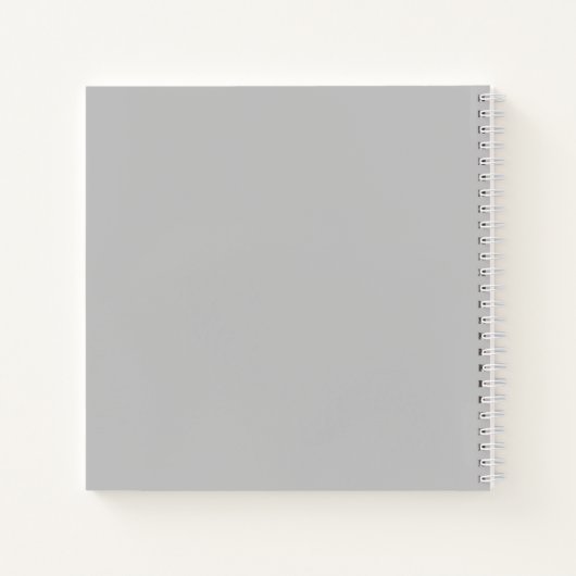 Atem Light Gray Notebook Notizblock (Rückseite)